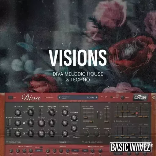 Baisc Wavez Visions - Melodic House & Techno Presets for u-he Diva