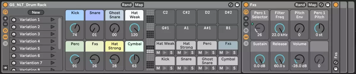 Ghost Syndicate NULIGHT Liquid Drum & Bass WAV Ableton Live Drum Rack