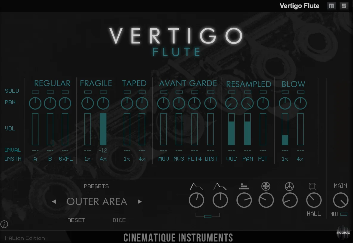 Cinematique Instruments Vertigo Flute Content for HALion