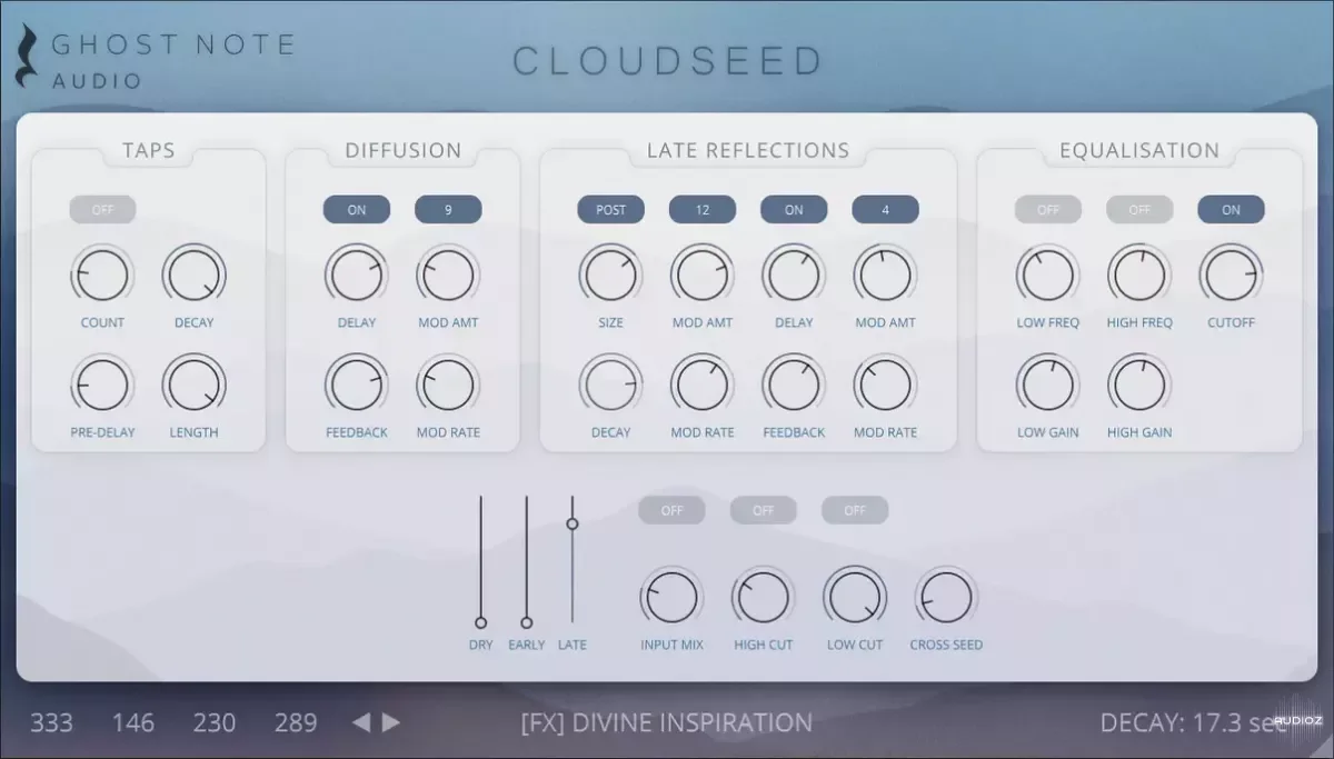 Ghost Note Audio Cloud Seed Algorithmic Reverb v2.2.1-BUBBiX