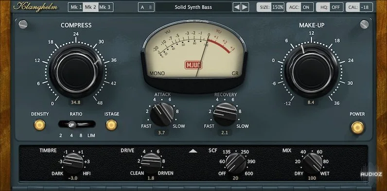 Klanghelm MJUC variable-tube compressor v1.7.2 WiN macOS