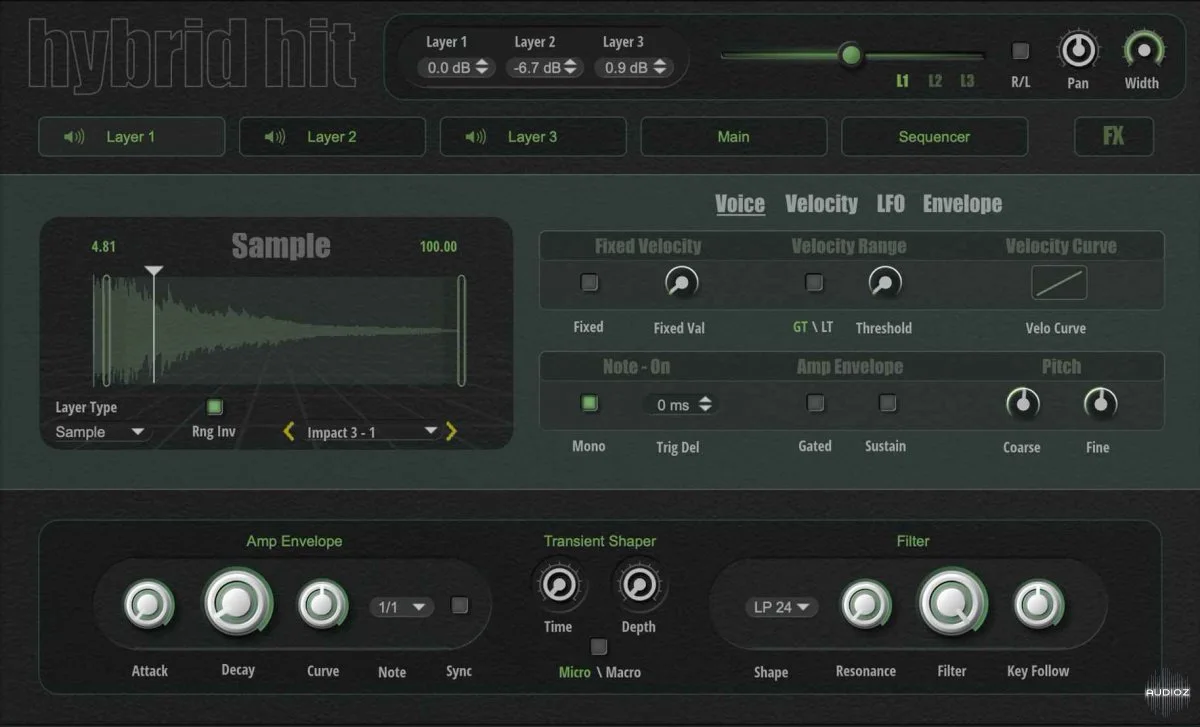 dvCompTools Hybrid Hit Content for HALion